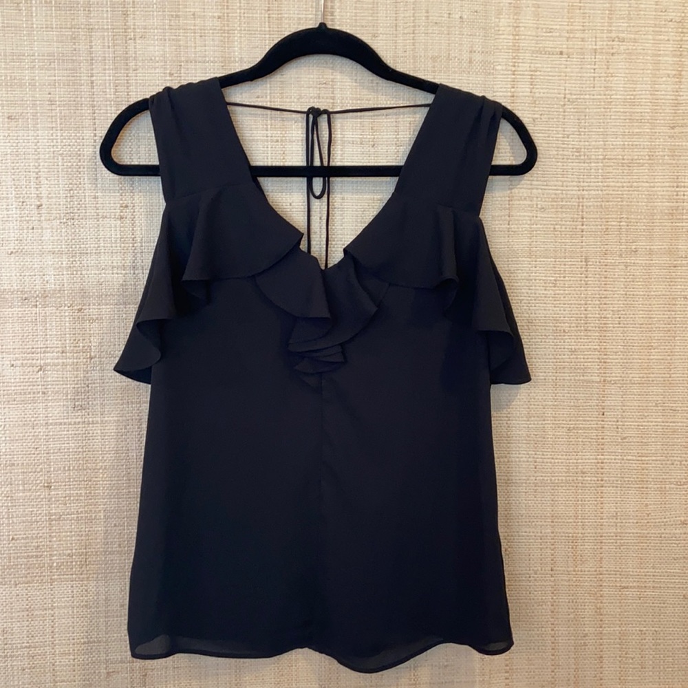 Express, black blouse, beautiful details, size XS